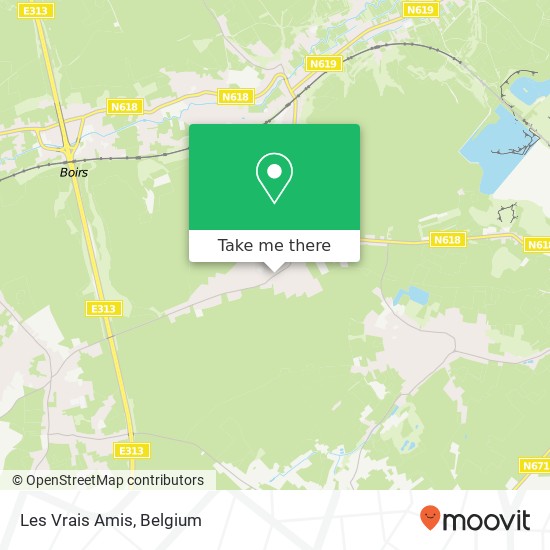 Les Vrais Amis map