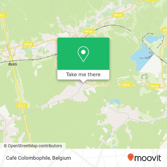 Café Colombophile map