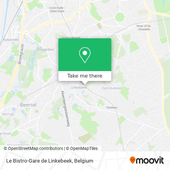 Le Bistro-Gare de Linkebeek map