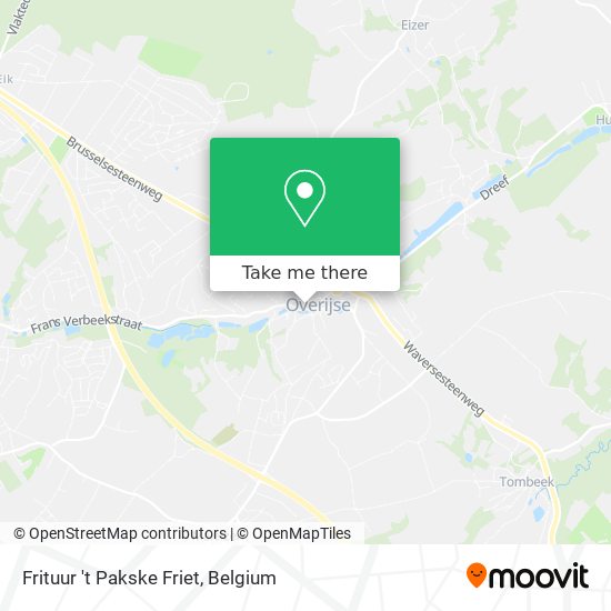 Frituur 't Pakske Friet plan