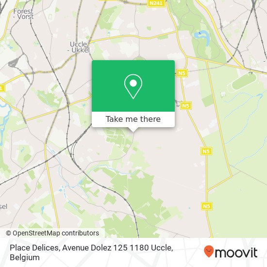 Place Delices, Avenue Dolez 125 1180 Uccle map