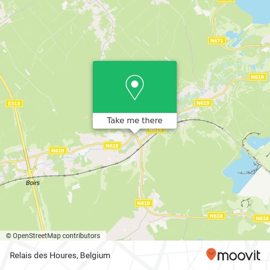 Relais des Houres map