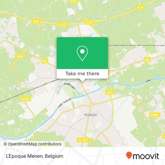 L'Epoque Menen, Rijselstraat 48 8930 Menen map
