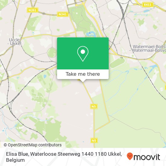 Elisa Blue, Waterloose Steenweg 1440 1180 Ukkel map