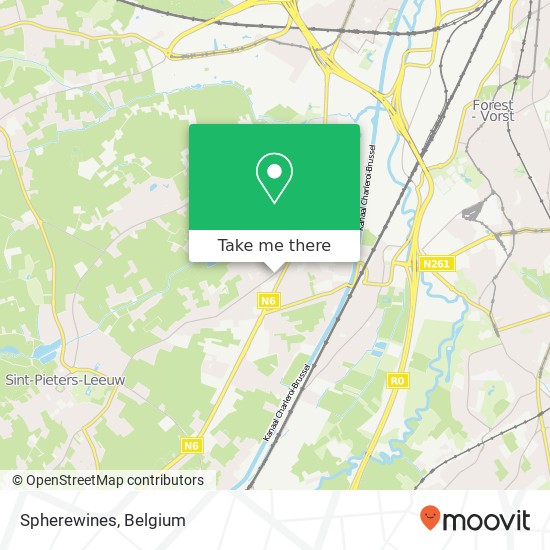 Spherewines, Georges Wittouckstraat 35 1600 Sint-Pieters-Leeuw map