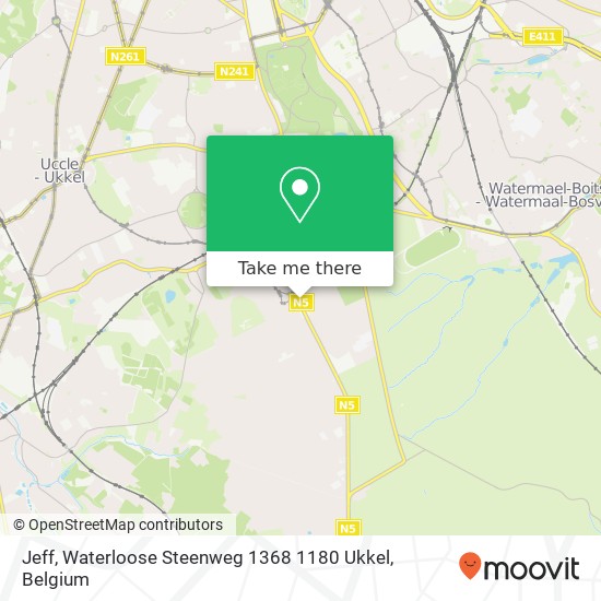 Jeff, Waterloose Steenweg 1368 1180 Ukkel map