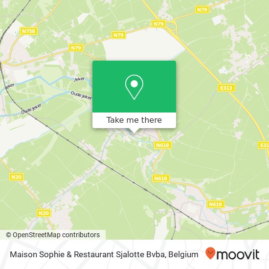 Maison Sophie & Restaurant Sjalotte Bvba, Heldenstraat 1 3700 Tongeren map