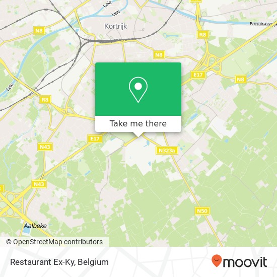 Restaurant Ex-Ky, President Kennedypark 1 8500 Kortrijk map