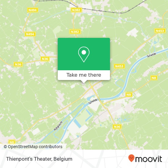 Thienpont's Theater, Krevelstraat 38 8581 Avelgem plan