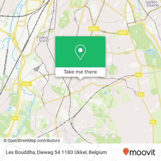 Les Bouddha, Dieweg 54 1180 Ukkel plan