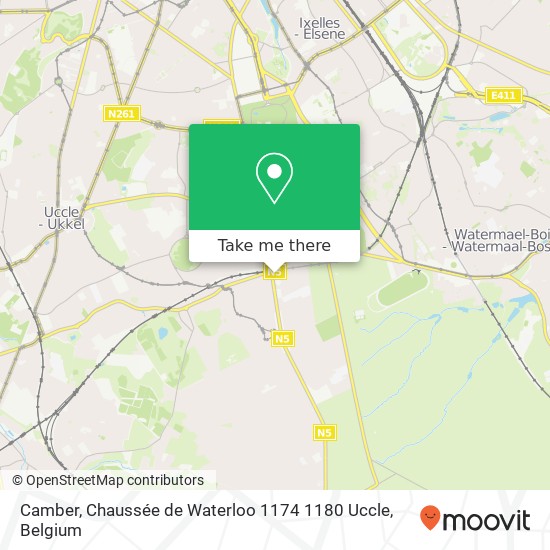 Camber, Chaussée de Waterloo 1174 1180 Uccle map