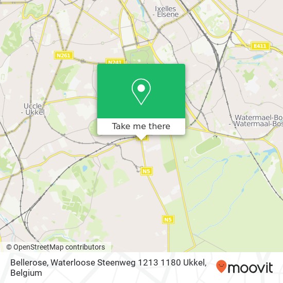 Bellerose, Waterloose Steenweg 1213 1180 Ukkel map