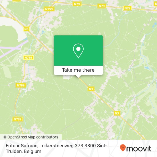 Frituur Safraan, Luikersteenweg 373 3800 Sint-Truiden map