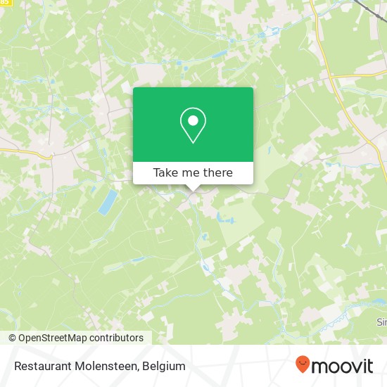 Restaurant Molensteen, Donkerstraat 20 1750 Lennik map
