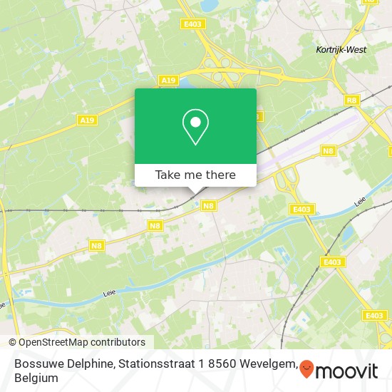 Bossuwe Delphine, Stationsstraat 1 8560 Wevelgem map