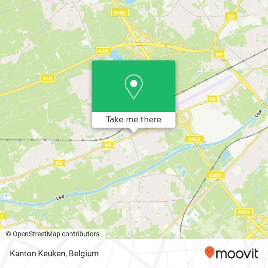 Kanton Keuken, Kortrijkstraat 9 8560 Wevelgem map