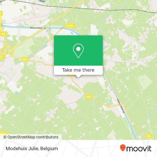 Modehuis Julie, Ellestraat 38 8550 Zwevegem map