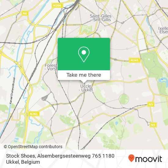 Stock Shoes, Alsembergsesteenweg 765 1180 Ukkel map