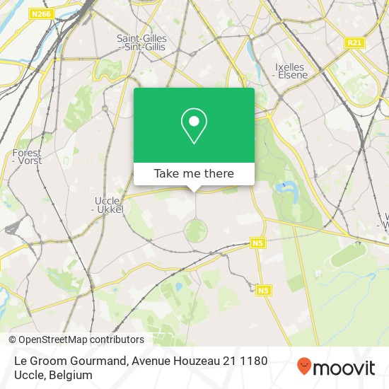 Le Groom Gourmand, Avenue Houzeau 21 1180 Uccle map