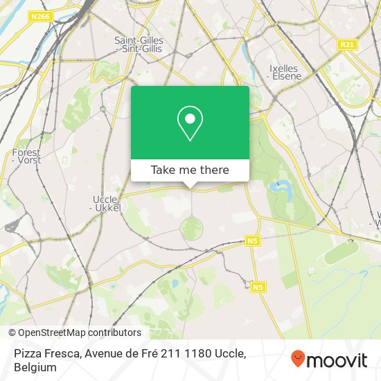 Pizza Fresca, Avenue de Fré 211 1180 Uccle map