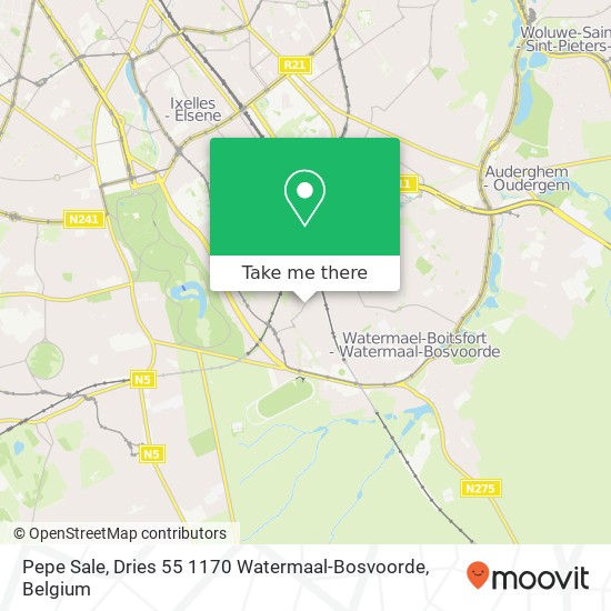 Pepe Sale, Dries 55 1170 Watermaal-Bosvoorde map