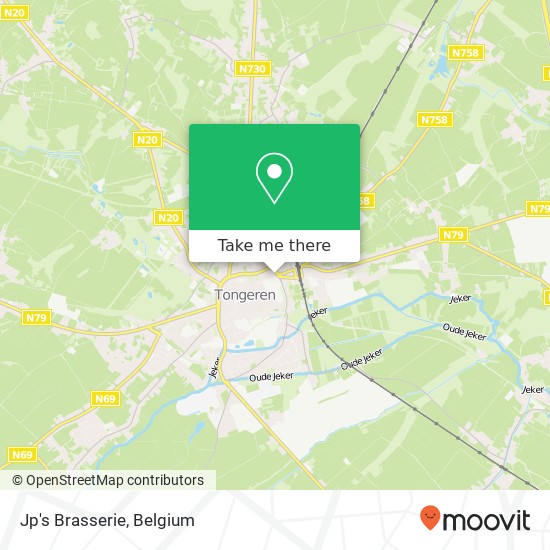Jp's Brasserie, Maastrichterstraat 154 3700 Tongeren map