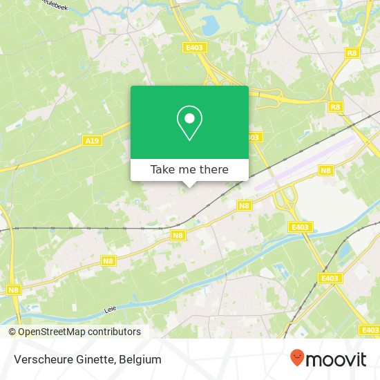 Verscheure Ginette, Roeselarestraat 121 8560 Wevelgem map