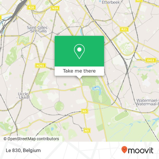 Le 830, Chaussée de Waterloo 830 1000 Brussel map