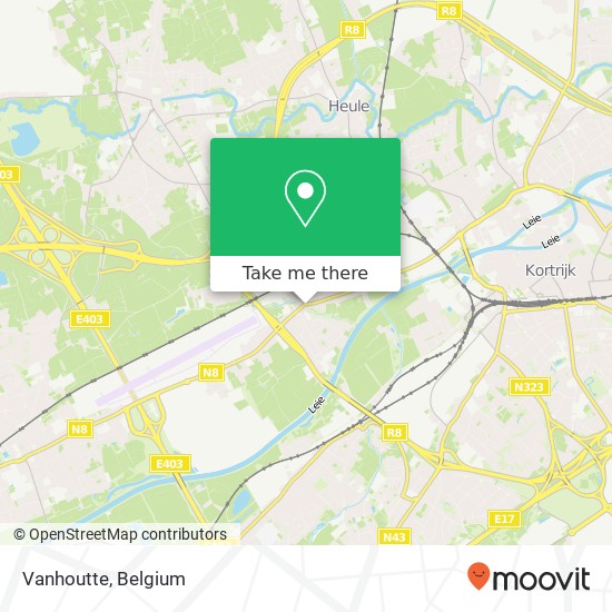 Vanhoutte, Meensesteenweg 379 8501 Kortrijk map