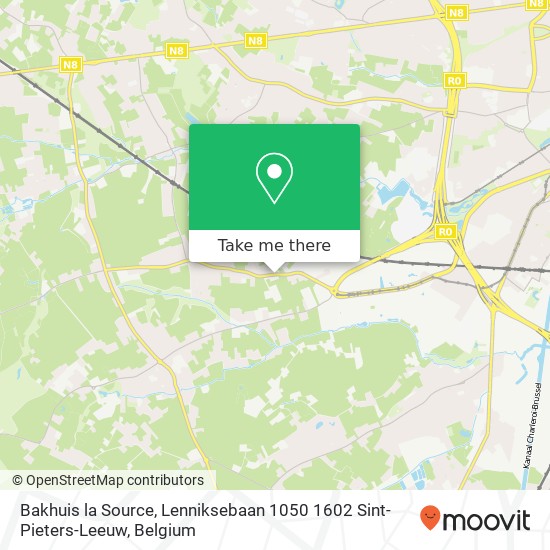 Bakhuis la Source, Lenniksebaan 1050 1602 Sint-Pieters-Leeuw plan