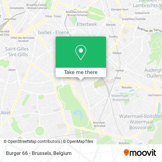 Burger 66 - Brussels map