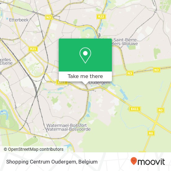 Shopping Centrum Oudergem map