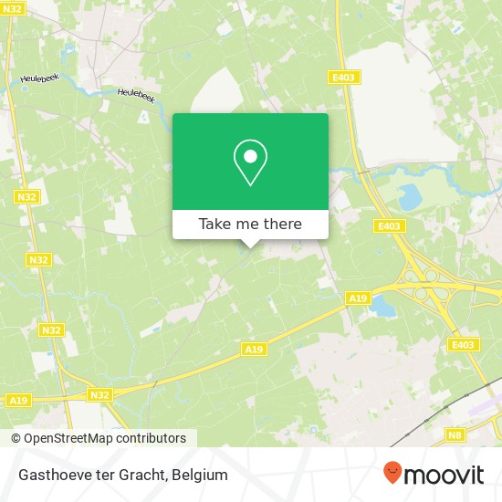 Gasthoeve ter Gracht, Wittemolenstraat 152 8560 Wevelgem map