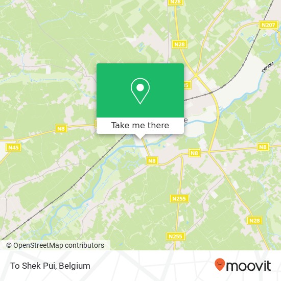 To Shek Pui, Elisabethlaan 149 9400 Ninove map