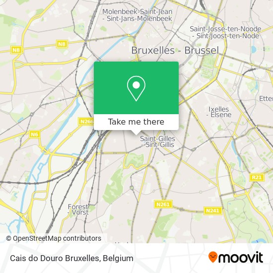 Cais do Douro Bruxelles map