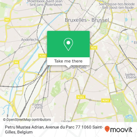 Petru Mustea Adrian, Avenue du Parc 77 1060 Saint-Gilles map