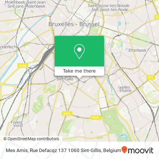 Mes Amis, Rue Defacqz 137 1060 Sint-Gillis map