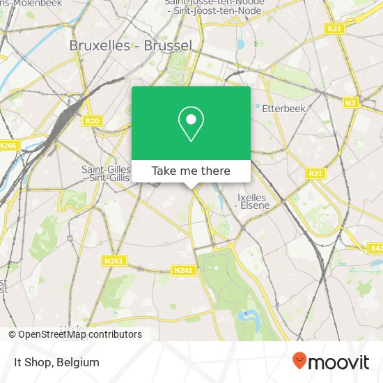 It Shop, Avenue Louise 275A 1050 Bruxelles map