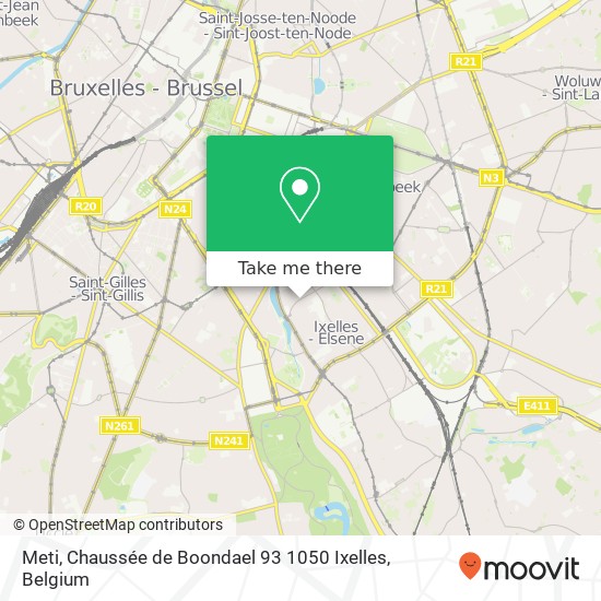 Meti, Chaussée de Boondael 93 1050 Ixelles map