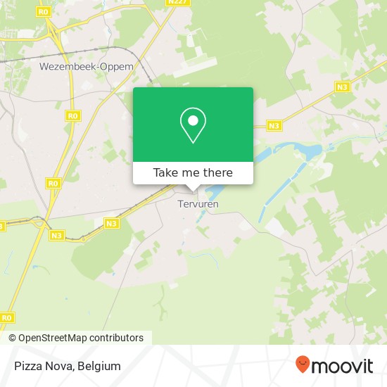 Pizza Nova, Leuvensesteenweg 1 3080 Tervuren map