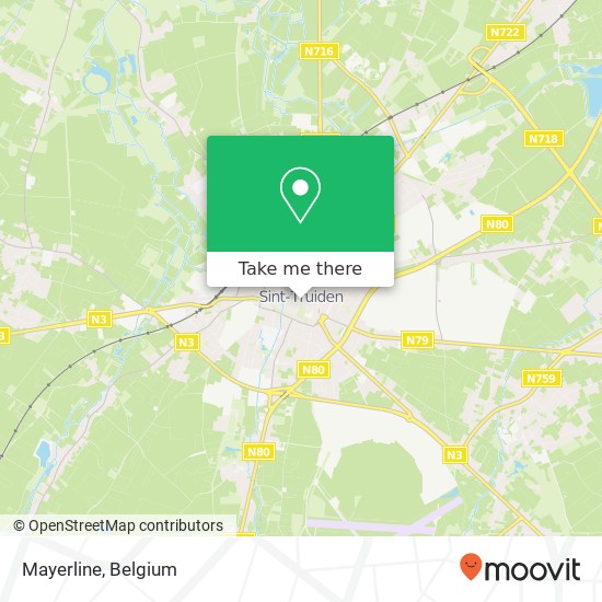 Mayerline, Grote Markt 13 3800 Sint-Truiden plan