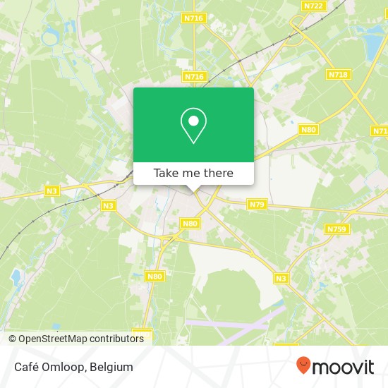 Café Omloop, Luikersteenweg 3 3800 Sint-Truiden map