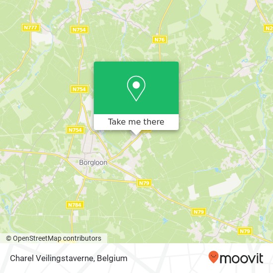 Charel Veilingstaverne, Kernielerweg 57 3840 Borgloon map