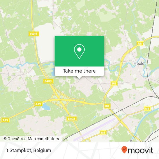 't Stampkot, Koningin Fabiolastraat 109 8560 Wevelgem map