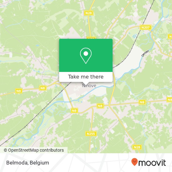 Belmoda, Oudstrijdersplein 11 9400 Ninove map