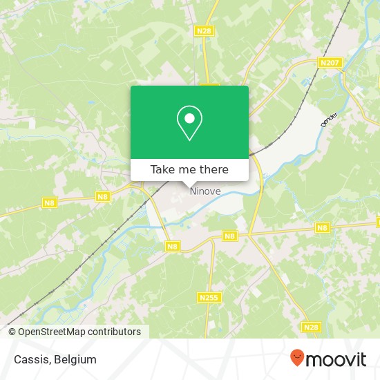 Cassis, Kaardeloodstraat 9400 Ninove map