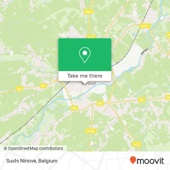 Sushi Ninove, Centrumlaan 9 9400 Ninove map