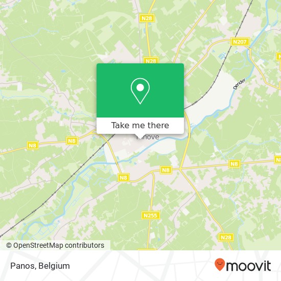 Panos, Centrumlaan 8 9400 Ninove map