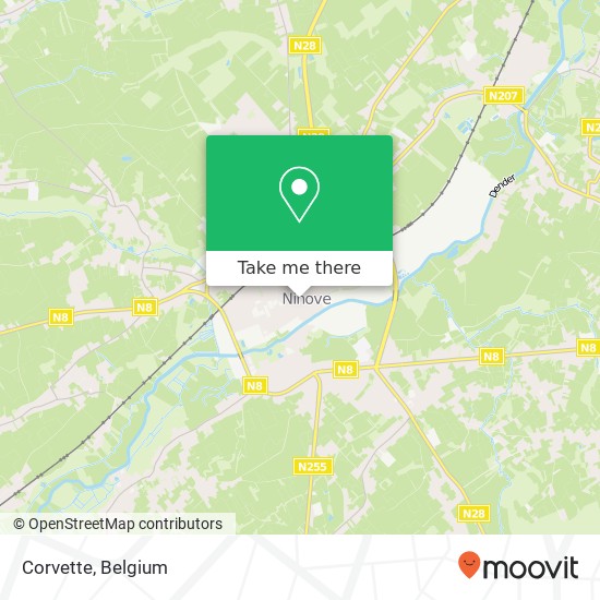 Corvette, Langemuntstraat 14 9400 Ninove map