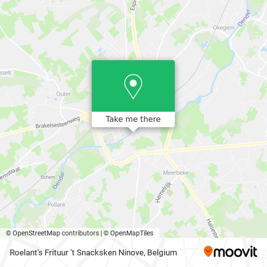 Roelant's Frituur 't Snacksken Ninove plan